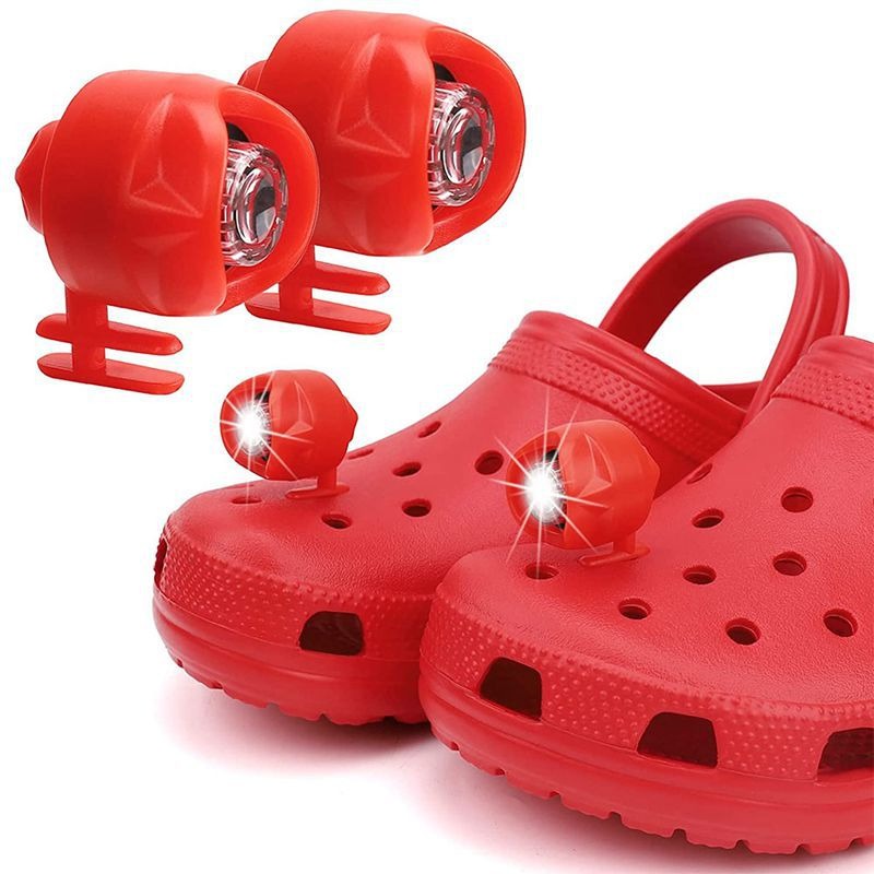 Plastic Rechargeable Headlights for Croc Hole Shoe Light Camping Footstep Shoe Light